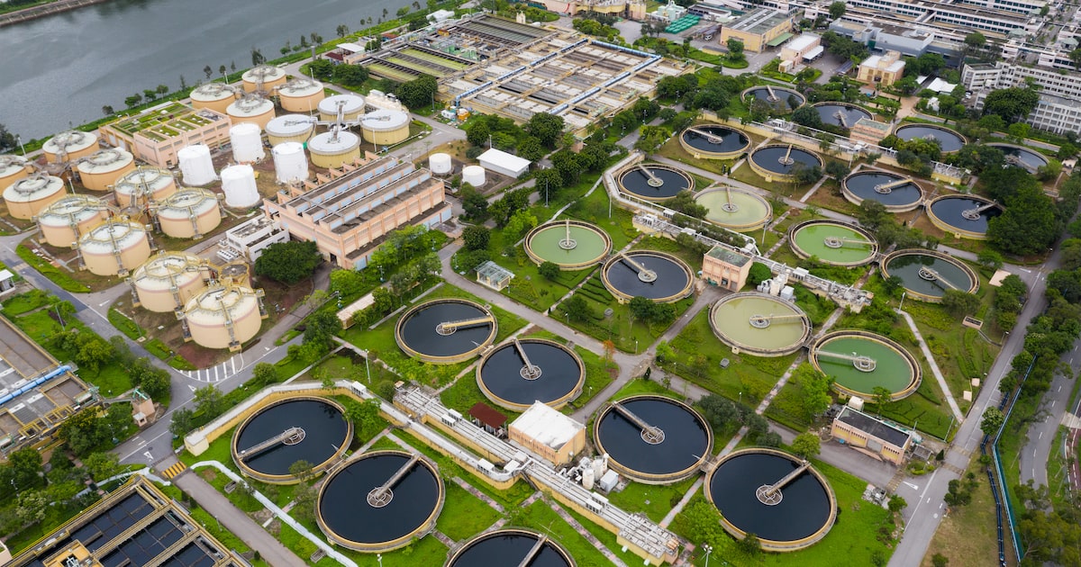 Water and wastewater environments, such as this wastewater treatment plant, are highly susceptible to corrosion.