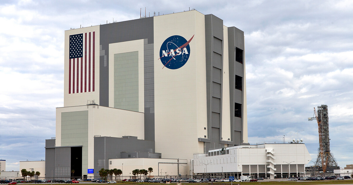 NASA’s Vehicle Assembly Building (VAB) at Kennedy Space Center in Florida.